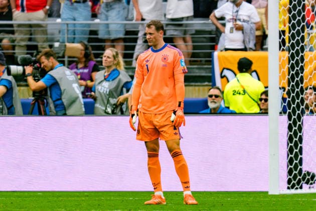 FIFA Fussball Weltmeisterschaft 2026, Gruppe E, Spiel 3, Ecuador vs Deutschand, 25.06.2026, Metlife-Stadion in New Jersey Tor zum 2:1 durch Gonzalo Plata Manuel Neuer (Deutschland) *** 2026 FIFA World Cup, Group E, Match 3, Ecuador vs. Germany, June 25, 2026, MetLife Stadium in New Jersey. Goal to make it 2–1 by Gonzalo Plata; Manuel Neuer (Germany) Copyright: xBahhoxKarax