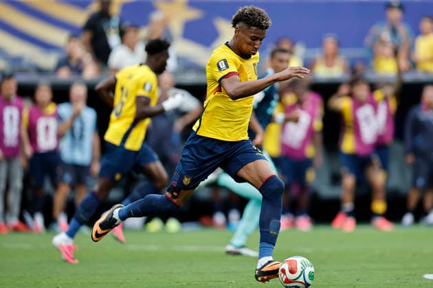 25.06.2026, Fussball, Herren, FIFA Weltmeisterschaft 2026, Vorrunde, Gruppe E, New York, Ecuador - Deutschland, Kevin Rodriguez (Ecuador) New York MetLife Stadium New York Vereinigte Staaten von Amerika (US) *** June 25, 2026, Soccer, Men s, 2026 FIFA World Cup, Group Stage, Group E, New York, Ecuador vs. Germany, Kevin Rodriguez (Ecuador), MetLife Stadium, New York, United States of America (US) Copyright: xSebastianxBachx