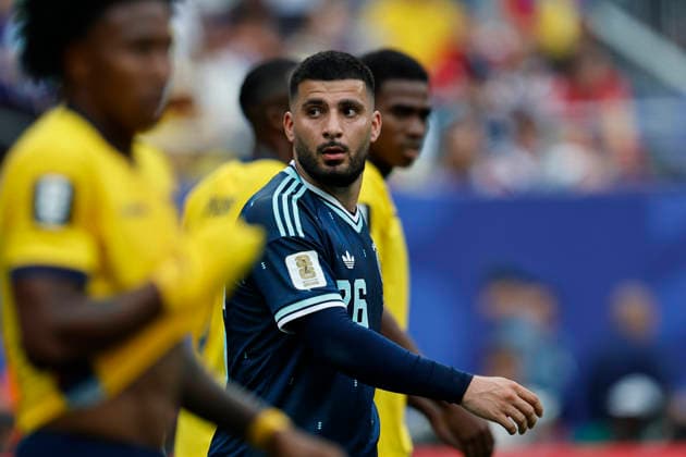 25.06.2026, Fussball, Herren, FIFA Weltmeisterschaft 2026, Vorrunde, Gruppe E, New York, Ecuador - Deutschland, Deniz Undav (Deutschland) enttäuscht New York MetLife Stadium New York Vereinigte Staaten von Amerika (US) *** June 25, 2026, Soccer, Men s, 2026 FIFA World Cup, Group Stage, Group E, New York, Ecuador vs. Germany, Deniz Undav, Germany disappoints, New York, MetLife Stadium, New York, United States of America, US Copyright: xSebastianxBachx