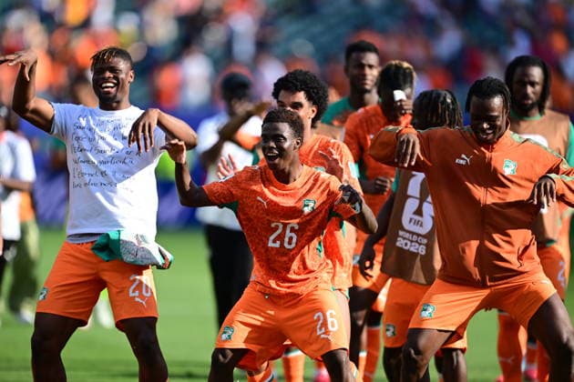 Curacao v Ivory Coast - FIFA World Cup, WM, Weltmeisterschaft, Fussball 2026 - Group E PHILADELPHIA, USA - JUNE 25: Players of Ivory Coast celebrate after the 2026 FIFA World Cup First Stage Group E match between Curacao and Ivory Coast at Lincoln Financial Field (Philadelphia Stadium) in Philadelphia, Pennsylvania, United States on June 25, 2026. Abdulhamid Hosbas Anadolu Pennsylvania United States. Editorial use only. Please get in touch for any other usage.  Copyright: x2026xAnadoluxAbdulhamidxHosbasx
