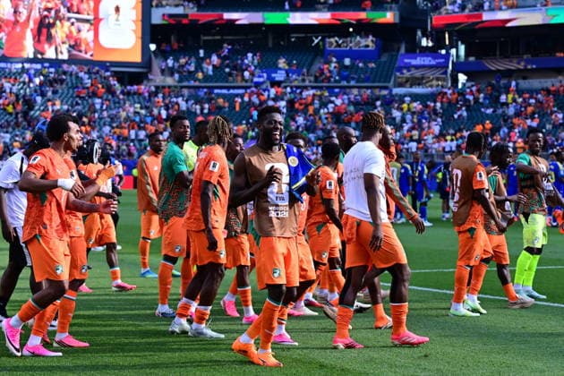 Curacao v Ivory Coast - FIFA World Cup, WM, Weltmeisterschaft, Fussball 2026 - Group E PHILADELPHIA, USA - JUNE 25: Players of Ivory Coast celebrate after the 2026 FIFA World Cup First Stage Group E match between Curacao and Ivory Coast at Lincoln Financial Field (Philadelphia Stadium) in Philadelphia, Pennsylvania, United States on June 25, 2026. Abdulhamid Hosbas Anadolu Pennsylvania United States. Editorial use only. Please get in touch for any other usage.  Copyright: x2026xAnadoluxAbdulhamidxHosbasx