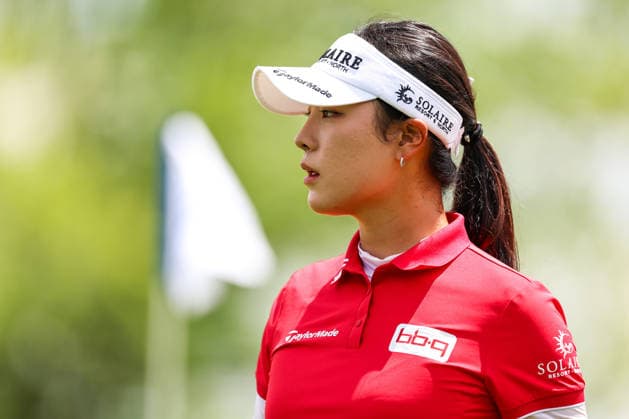 Ina Yoon of South Korea looks on before putting on the ninth green during the first round of the 2026 KPMG Women s PGA, Golf Herren Championship at Hazeltine National Golf Club on June 25, 2026 in Chaska, Minnesota. CSM. Chaska USA - ZUMAc04_ 20260625_zma_c04_173 Copyright: xStevenxGarciax