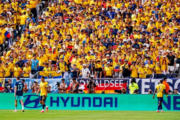supporters of Ecuador , Group E - FIFA World Cup, WM, Weltmeisterschaft, Fussball 2026, Ecuador v Germany, New York New Jersey Stadium, June 25, 2026, East Rutherford, United States.