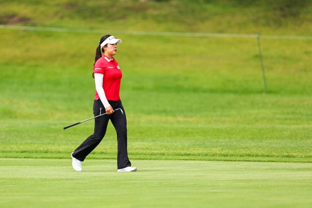 Ina Yoon of South Korea walks to the green on the third hole during the first round of the 2026 KPMG Women s PGA, Golf Herren Championship at Hazeltine National Golf Club on June 25, 2026 in Chaska, Minnesota. CSM. Chaska USA - ZUMAc04_ 20260625_zma_c04_185 Copyright: xStevenxGarciax