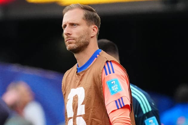 Torwart Goalie Oliver Baumann (Deutschland, Germany) enttäuscht - New York 25.06.2026: Deutschland vs. Ecuador, MetLife Stadium, World Cup 26 Gruppe E, 3. Spieltag *** Goalie Oliver Baumann of Germany disappoints New York, June 25, 2026: Germany vs. Ecuador, MetLife Stadium, World Cup 26, Group E, Matchday 3