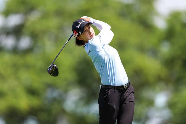Chella Choi of South Korea hits her tee shot on the third tee during the first round of the 2026 KPMG Women s PGA, Golf Herren Championship at Hazeltine National Golf Club on June 25, 2026 in Chaska, Minnesota. CSM. Chaska USA - ZUMAc04_ 20260625_zma_c04_193 Copyright: xStevenxGarciax