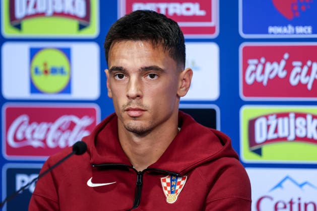 Croatia Training And press conference, PK, Pressekonferenz - FIFA World Cup, WM, Weltmeisterschaft, Fussball 2026 ALEXANDRIA, VIRGINIA - JUNE 25: Nikola Moro of Croatia speaks to the media during the press conference of Croatia national football team at training centre at Episcopal High School on June 25, 2026 in Alexandria, Virginia.  IgorxKralj PIXSELL
