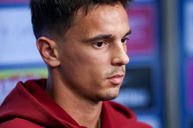 Croatia Training And press conference, PK, Pressekonferenz - FIFA World Cup, WM, Weltmeisterschaft, Fussball 2026 ALEXANDRIA, VIRGINIA - JUNE 25: Nikola Moro of Croatia speaks to the media during the press conference of Croatia national football team at training centre at Episcopal High School on June 25, 2026 in Alexandria, Virginia.  IgorxKralj PIXSELL