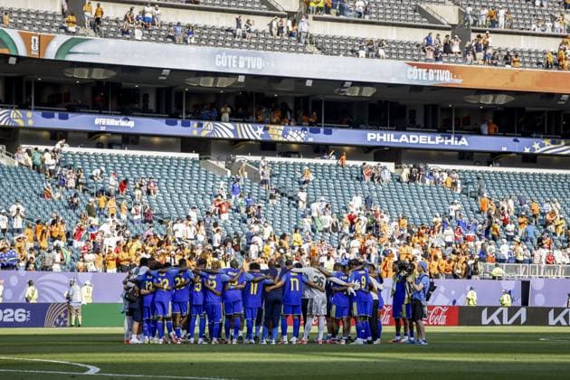 PHILADELPHIA - (lr) during the FIFA 2026 World Cup Group E match between Curacao and Ivory Coast at Philadelphia Stadium on June 25, 2026 in Philadelphia, United States. MAURICE VAN STEEN ANP FIFA World Cup, WM, Weltmeisterschaft, Fussball 2026 - Group E 2026 xVIxANPxSportx xxANPxIVx 561986272 originalFilename: 561986272.jpg