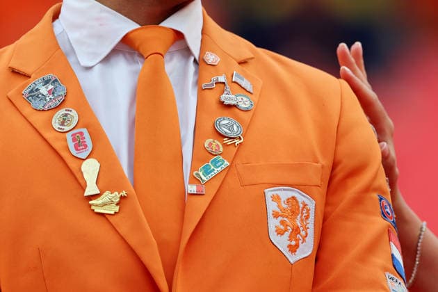 A fan from the Netherlands poses before a Group F match at the 2026 FIFA World Cup, WM, Weltmeisterschaft, Fussball between Tunisia and the Netherlands at Arrowhead Stadium in Kansas, United States, 25 June 2026. FIFA World Cup 2026 - Group F Tunisia vs. Netherlands !ACHTUNG: NUR REDAKTIONELLE NUTZUNG!  Copyright: xJuanxIgnacioxRoncoronix GR4611 20260625-55020711850_1