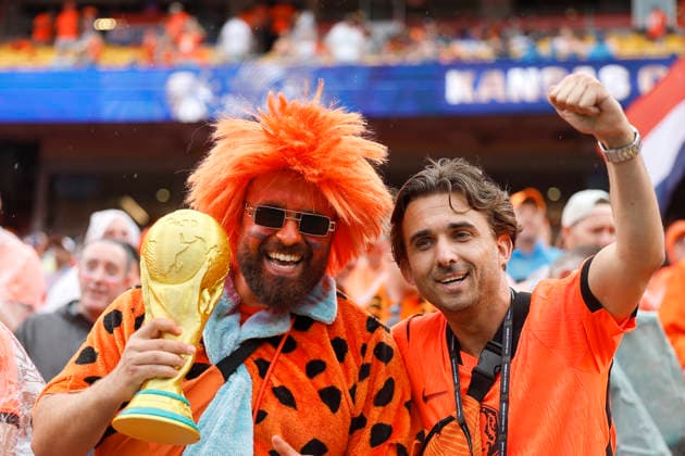 Fans in the Netherlands cheer on before a Group F match at the 2026 FIFA World Cup, WM, Weltmeisterschaft, Fussball between Tunisia and the Netherlands at Arrowhead Stadium in Kansas, United States, 25 June 2026. FIFA World Cup 2026 - Group F Tunisia vs. Netherlands !ACHTUNG: NUR REDAKTIONELLE NUTZUNG!  Copyright: xJuanxIgnacioxRoncoronix GR5045 20260625-55020711858_1