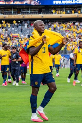 FIFA Fussball Weltmeisterschaft 2026, Gruppe E, Spiel 3, Ecuador vs Deutschand, 25.06.2026, Metlife-Stadion in New Jersey Moises Caicedo (Ecuador) *** 2026 FIFA World Cup, Group E, Match 3, Ecuador vs. Germany, June 25, 2026, MetLife Stadium in New Jersey, Moises Caicedo, Ecuador Copyright: xBahhoxKarax