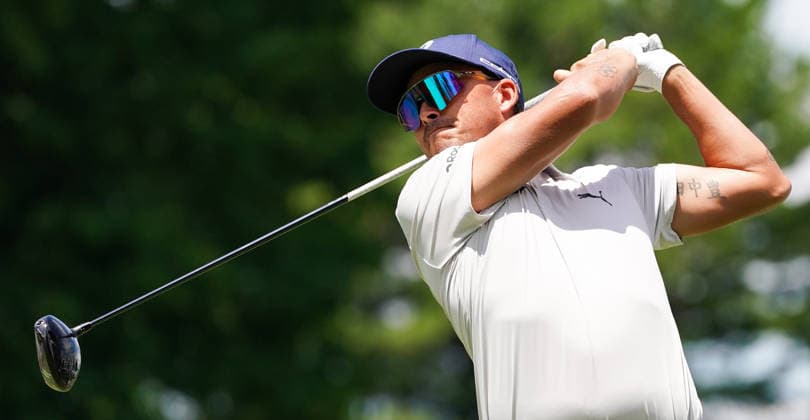 June 25, 2026, Cromwell, Connecticut, USA: Rickie Fowler (USA) tees off the 6th hole during the first round of the 2026 Travelers Championship at TPC River Highlands. GOLF 2026: Travelers Championship - Round 1  - ZUMAw109 20260625_fap_w109_001 Copyright: xDebbyxWongx