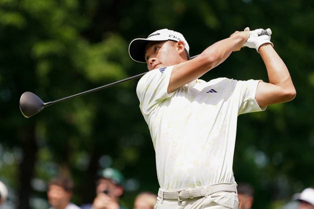 June 25, 2026, Cromwell, Connecticut, USA: Collin Morikawa (USA) tees off the 6th hole during the first round of the 2026 Travelers Championship at TPC River Highlands. GOLF 2026: Travelers Championship - Round 1  - ZUMAw109 20260625_fap_w109_015 Copyright: xDebbyxWongx