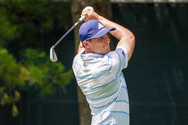 June 25, 2026, Cromwell, Connecticut, USA: Ludvig Aberg (SWE) tees off the 8th hole during the first round of the 2026 Travelers Championship at TPC River Highlands. GOLF 2026: Travelers Championship - Round 1  - ZUMAw109 20260625_fap_w109_020 Copyright: xDebbyxWongx