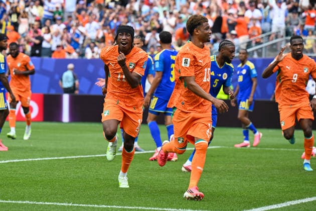 PHILADELPHIA, PA - JUNE 25: Yan Diomande 11 of Cote d Ivoire reacts during the FIFA World Cup, WM, Weltmeisterschaft, Fussball 2026 Group E match between Curacao and Cote d™Ivoire on June 25th, 2026 at Philadelphia Stadium in Philadelphia, PA.(Photo by Terence Lewis Icon Sportswire) SOCCER: JUN 25 FIFA World Cup 26 Group E - Curacao vs Cote d Ivoire EDITORIAL USE ONLY Icon260625006