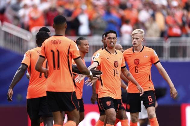 KANSAS - (lr) during the FIFA 2026 World Cup Group F match between Tunisia and the Netherlands at Kansas City Stadium on June 26, 2026 in Kansas, United States. KOEN VAN WEEL ANP FIFA World Cup, WM, Weltmeisterschaft, Fussball 2026 group stage 2026 xVIxANPxSportx xxANPxIVx 561989042 originalFilename: 561989042.jpg