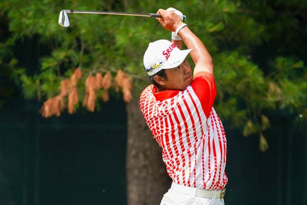 June 25, 2026, Cromwell, Connecticut, USA: Hideki Matsuyama (JPN) tees off the 8th hole during the first round of the 2026 Travelers Championship at TPC River Highlands. Cromwell USA - ZUMAw109 20260625_fap_w109_028 Copyright: xDebbyxWongx