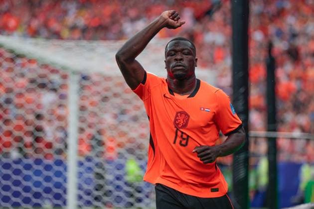 KANSAS CITY, 25-06-2026, Kansas City Stadium, World Cup 2026 Match between Tunesia and The Netherlands. Picture Shows Netherlands player Brian Brobbey scores the 0-2 and celebrate his goal Tunesia - Netherlands (World Cup 2026)  x204647502x Copyright: