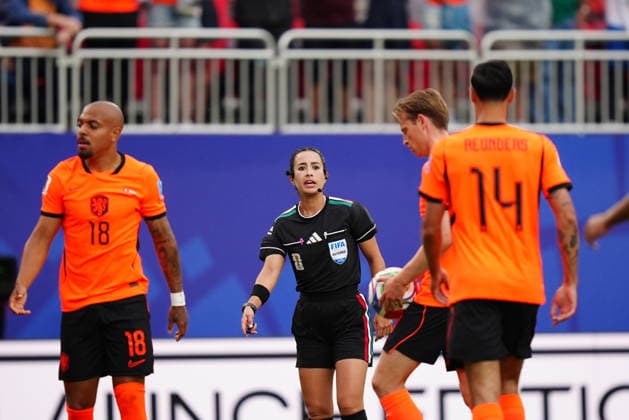 Tunisia v Netherlands - FIFA World Cup, WM, Weltmeisterschaft, Fussball 2026 - Group F KANSAS CITY, UNITED STATES - JUNE 25: Katia Itzel Garcia officiates the 2026 FIFA World Cup First Stage Group F match between Tunisia and Netherlands at Arrowhead Stadium (Kansas City Stadium) in Kansas City, Missouri, United States on June 25, 2026. Hakan Akgun Anadolu Missouri United States. Editorial use only. Please get in touch for any other usage.  Copyright: x2026xAnadoluxHakanxAkgunx