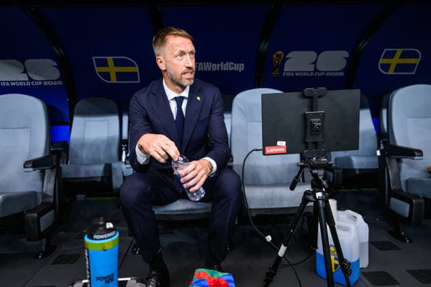 260625 Head coach Graham Potter of Sweden ahead of the FIFA World Cup, WM, Weltmeisterschaft, Fussball 2026 football match between Japan and Sweden on June 25, 2026 in Dallas. Photo: Ludvig Thunman BILDBYRAN kod LT PA1259 bbeng fotboll football soccer fotball vm fotbolls-vm fotball-vm fotbolls-vm 2026 fifa world cup 2026 sverige sweden sverige a japan *** June 25, 2026: Sweden s head coach Graham Potter ahead of the 2026 FIFA World Cup soccer match between Japan and Sweden on June 25, 2026 in Dallas. Photo by Ludvig Thunman, BILDBYRAN. Code: LT PA1259 bbeng soccer football soccer World Cup 2026 FIFA World Cup 2026 Sweden Sweden A Japan  Copyright: LUDVIGxTHUNMAN BB260625LT078