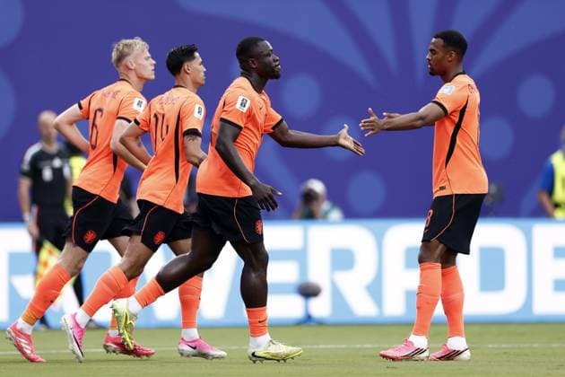 KANSAS - (lr) during the FIFA 2026 World Cup Group F match between Tunisia and the Netherlands at Kansas City Stadium on June 26, 2026 in Kansas, United States. KOEN VAN WEEL ANP FIFA World Cup, WM, Weltmeisterschaft, Fussball 2026 group stage 2026 xVIxANPxSportx xxANPxIVx 561991808 originalFilename: 561991808.jpg