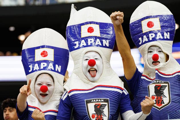 Fans of Japan seen during FIFA World Cup, WM, Weltmeisterschaft, Fussball 2026 game between national teams of Japan an Sweden (Grzegorz Wajda Ball Raw Images) Arlington Dallas Stadium USA Copyright: xGrzegorzxWajdax grzegorzwajda_japan_netherlands_2526_1-3