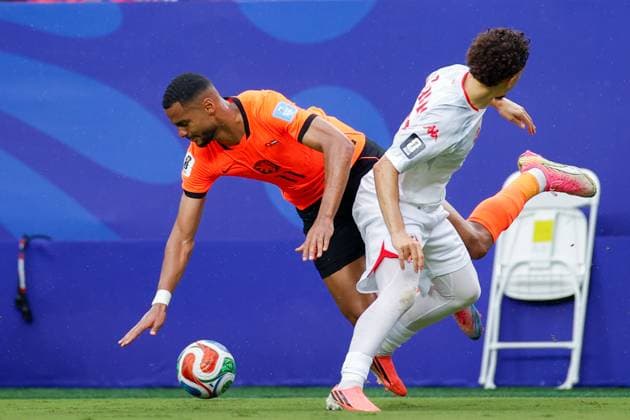 KANSAS CITY, 25-06-2026, Kansas City Stadium, World Cup 2026 Match between Tunesia and The Netherlands. Picture Shows Netherlands player Cody Gakpo Tunesia - Netherlands (World Cup 2026)  x204648019x Copyright: