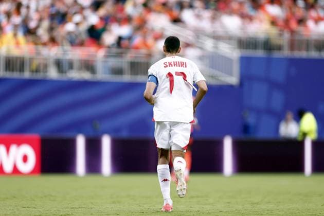 KANSAS - Ellyes Skhiri of Tunisia during the FIFA 2026 Group F match between Tunisia and the Netherlands at Kansas City Stadium on June 25, 2026, in Kansas, United States. ROBIN VAN LONKHUIJSEN ANP FIFA World Cup, WM, Weltmeisterschaft, Fussball 2026 group stage 2026 xVIxANPxSportx xxANPxIVx 561992537 originalFilename: 561992537.jpg