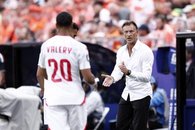 KANSAS - Tunisia coach Herve Renard during the FIFA 2026 World Cup Group F match between Tunisia and the Netherlands at Kansas City Stadium on June 25, 2026, in Kansas, United States. ROBIN VAN LONKHUIJSEN ANP FIFA World Cup, WM, Weltmeisterschaft, Fussball 2026 group stage 2026 xVIxANPxSportx xxANPxIVx 561992712 originalFilename: 561992712.jpg