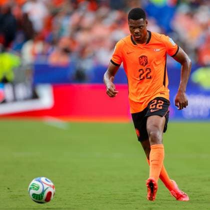 KANSAS CITY, 25-06-2026, Kansas City Stadium, World Cup 2026 Match between Tunesia and The Netherlands. Picture Shows Netherlands player Denzel Dumfries Tunesia - Netherlands (World Cup 2026)  x204648198x Copyright: