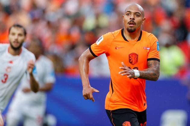 KANSAS CITY, 25-06-2026, Kansas City Stadium, World Cup 2026 Match between Tunesia and The Netherlands. Picture Shows Netherlands player Donyell Malen Tunesia - Netherlands (World Cup 2026)  x204648236x Copyright: