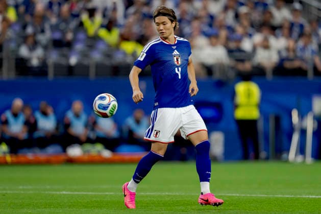 2026-06-25 Japan v Sweden - Group F: FIFA World Cup, WM, Weltmeisterschaft, Fussball 2026 ARLINGTON, UNITED STATES - JUNE 25: Ko Itakura of Japan during the Group F: FIFA World Cup 2026 match between Japan and Sweden at Dallas Stadium on June 25, 2026 in Arlington, Texas. (Photo by Pablo Morano BSR Agency) Arlington United States Content not available for redistribution in The Netherlands directly or indirectly through any third parties. Copyright: xBSRxAgencyx