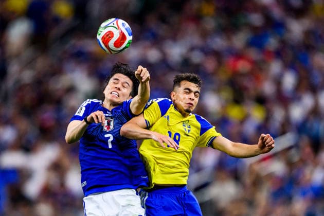 260625 Ao Tanaka of Japan and Yasin Ayari of Sweden during the FIFA World Cup, WM, Weltmeisterschaft, Fussball 2026 football match between Japan and Sweden on June 25, 2026 in Dallas. Photo: Petter Arvidson BILDBYRAN kod PA PA1259 bbeng fotboll football soccer fotball vm fotbolls-vm fotball-vm fotbolls-vm 2026 fifa world cup 2026 sverige sweden sverige a japan *** June 25, 2026: Ao Tanaka of Japan and Yasin Ayari of Sweden during the 2026 FIFA World Cup soccer match between Japan and Sweden on June 25, 2026 in Dallas. Photo by Petter Arvidson. BILDBYRAN code PA PA1259 bbeng soccer football soccer World Cup 2026 FIFA World Cup 2026 Sweden Sweden A Japan  Copyright: PETTERxARVIDSON BB260625PA139