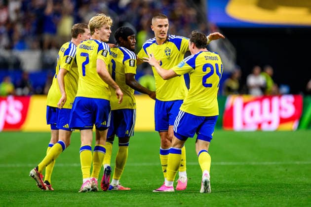 260625 Anthony Elanga of Sweden celebrates scoring 1-1 during the FIFA World Cup, WM, Weltmeisterschaft, Fussball 2026 football match between Japan and Sweden on June 25, 2026 in Dallas. Photo: Ludvig Thunman BILDBYRAN kod LT PA1259 bbeng fotboll football soccer fotball vm fotbolls-vm fotball-vm fotbolls-vm 2026 fifa world cup 2026 sverige sweden sverige a japan jubel *** June 25, 2026: Anthony Elanga of Sweden celebrates scoring the 1-1 goal during the 2026 FIFA World Cup soccer match between Japan and Sweden on June 25, 2026 in Dallas. Photo by Ludvig Thunman, BILDBYRAN. Code: LT PA1259 bbeng soccer football fotball World Cup soccer World Cup 2026 FIFA World Cup 2026 Sweden Sweden A Japan Jubel  Copyright: LUDVIGxTHUNMAN BB260625LT130