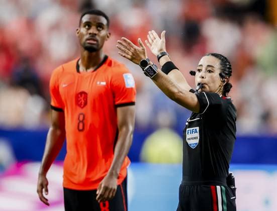 KANSAS - Referee Katia Garcia during the 2026 FIFA World Cup, WM, Weltmeisterschaft, Fussball Group F match between Tunisia and the Netherlands at Kansas City Stadium on June 25, 2026, in Kansas, United States. KOEN VAN WEEL ANP FIFA World Cup 2026 group stage 2026 xVIxANPxSportx xxANPxIVx 561998977 originalFilename: 561998977.jpg