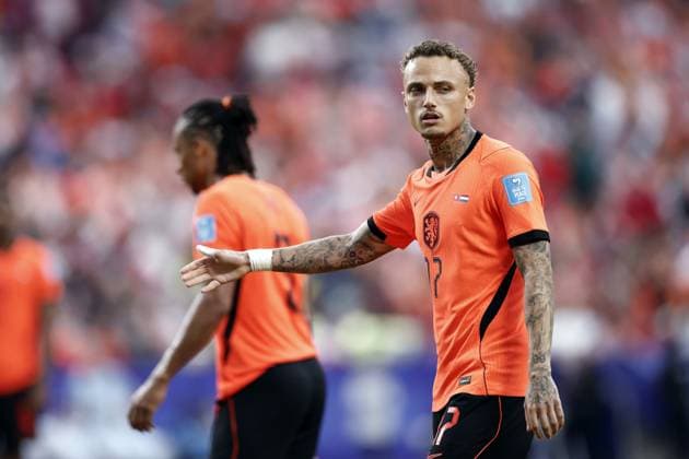 KANSAS - Noa Lang of the Netherlands during the FIFA 2026 Group F match between Tunisia and the Netherlands at Kansas City Stadium on June 25, 2026, in Kansas, United States. ROBIN VAN LONKHUIJSEN ANP FIFA World Cup, WM, Weltmeisterschaft, Fussball 2026 group stage 2026 xVIxANPxSportx xxANPxIVx 562000516 originalFilename: 562000516.jpg