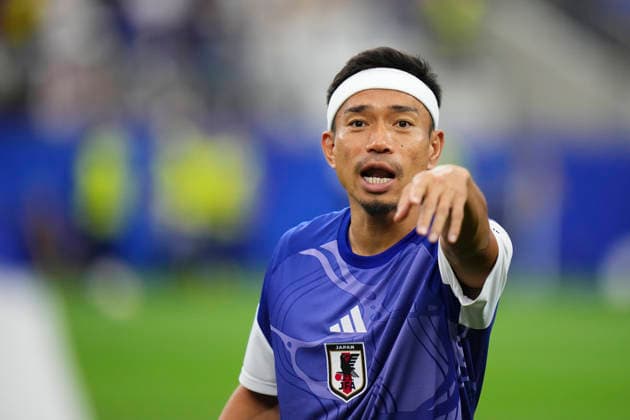 June 25, 2026, Arlington, Texas, United States: Yuto Nagatomo of Japan gestures during the FIFA World Cup, WM, Weltmeisterschaft, Fussball 2026 Group F match between Japan and Sweden at Dallas Stadium on June 25, 2026 in Dallas, United States. Arlington United States - ZUMAa181 20260625_zaa_a181_036 Copyright: xJosexBretonx