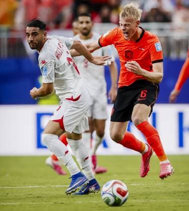 KANSAS - Jan Paul van Hecke of the Netherlands during the FIFA 2026 World Cup Group F match between Tunisia and the Netherlands at Kansas City Stadium on June 25, 2026, in Kansas, United States. KOEN VAN WEEL ANP FIFA World Cup, WM, Weltmeisterschaft, Fussball 2026 group stage 2026 xVIxANPxSportx xxANPxIVx 562000965 originalFilename: 562000965.jpg
