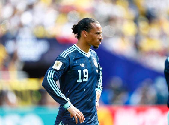 June 25, 2026, New Jersey, New York, USA: Leroy Sane of Germany looks on during the FIFA World Cup, WM, Weltmeisterschaft, Fussball 2026 Group E match between Ecuador and Germany at New York New Jersey Stadium in East Rutherford, United States, on June 25, 2026. World Cup 2026: Group E: Ecuador Vs Germany .  - ZUMAs337 20260625_znp_s337_025 Copyright: xGentxShkullakux