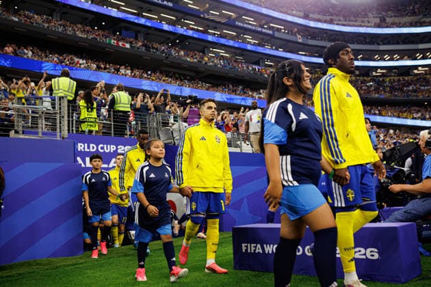 Yasin Ayari seen during FIFA World Cup, WM, Weltmeisterschaft, Fussball 2026 game between national teams of Japan an Sweden (Grzegorz Wajda Ball Raw Images) Arlington Dallas Stadium USA Copyright: xGrzegorzxWajdax grzegorzwajda_japan_netherlands_2526_2-39