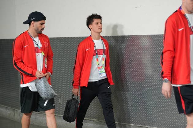 Turkiye v USA - FIFA World Cup, WM, Weltmeisterschaft, Fussball 2026 - Group D LOS ANGELES, CALIFORNIA - JUNE 25: Arda Guler of Turkiye arrives to the stadium prior the 2026 FIFA World Cup First Stage Group D match between Turkiye and USA at the Los Angeles Stadium (SoFi Stadium) in Inglewood, California, United States on June 25, 2026. Tayfun Coskun Anadolu California United States. Editorial use only. Please get in touch for any other usage.  Copyright: x2026xAnadoluxTayfunxCoskunx