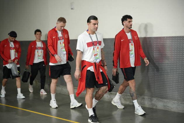 Turkiye v USA - FIFA World Cup, WM, Weltmeisterschaft, Fussball 2026 - Group D LOS ANGELES, CALIFORNIA - JUNE 25: Abdulkerim Bardakci of Turkiye arrives to the stadium prior the 2026 FIFA World Cup First Stage Group D match between Turkiye and USA at the Los Angeles Stadium (SoFi Stadium) in Inglewood, California, United States on June 25, 2026. Tayfun Coskun Anadolu California United States. Editorial use only. Please get in touch for any other usage.  Copyright: x2026xAnadoluxTayfunxCoskunx