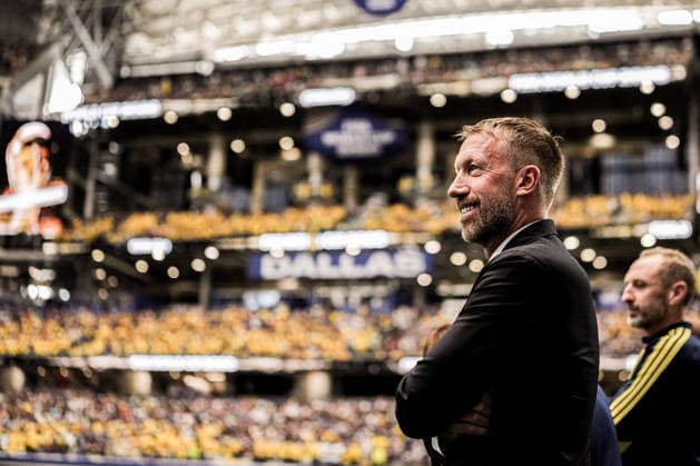 Japan vs. Sweden DALLAS, TX - 25.06.2026: JAPAN VS. SWEDEN - Graham Potter, during the match between Japan and Sweden, valid for the group stage of the 2026 FIFA World Cup, WM, Weltmeisterschaft, Fussball held at AT&amp;T Stadium, in Arlington, Texas, United States, this Thursday (25). (Photo: Danilo Fernandes Fotoarena) x2970897x  DaniloxFernandes