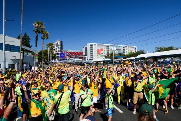 June 25, 2026, Santa Clara, California, USA: Santa Clara, USA - June 25 2026: Stadium atmosphere and fans before a FIFA World Cup, WM, Weltmeisterschaft, Fussball group match between Paraguay and Australia at San Francisco Bay Area Stadium World Cup 2026: Group D: Paraguay Vs Australia  - ZUMAp121 20260625_zsp_p121_006 Copyright: xChrisxPutnamx