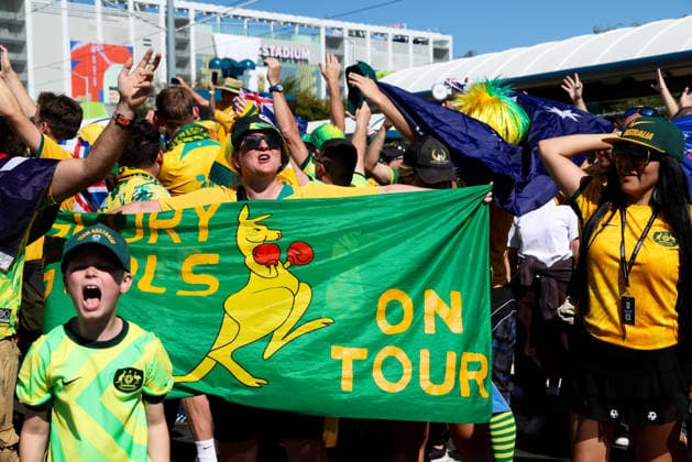June 25, 2026, Santa Clara, California, USA: Santa Clara, USA - June 25 2026: Stadium atmosphere and fans before a FIFA World Cup, WM, Weltmeisterschaft, Fussball group match between Paraguay and Australia at San Francisco Bay Area Stadium World Cup 2026: Group D: Paraguay Vs Australia  - ZUMAp121 20260625_zsp_p121_007 Copyright: xChrisxPutnamx