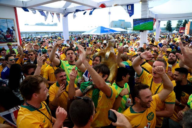 June 25, 2026, Santa Clara, California, USA: Santa Clara, USA - June 25 2026: Stadium atmosphere and fans before a FIFA World Cup, WM, Weltmeisterschaft, Fussball group match between Paraguay and Australia at San Francisco Bay Area Stadium World Cup 2026: Group D: Paraguay Vs Australia  - ZUMAp121 20260625_zsp_p121_022 Copyright: xChrisxPutnamx