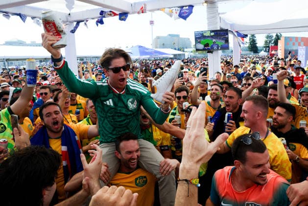 June 25, 2026, Santa Clara, California, USA: Santa Clara, USA - June 25 2026: Stadium atmosphere and fans before a FIFA World Cup, WM, Weltmeisterschaft, Fussball group match between Paraguay and Australia at San Francisco Bay Area Stadium World Cup 2026: Group D: Paraguay Vs Australia  - ZUMAp121 20260625_zsp_p121_026 Copyright: xChrisxPutnamx