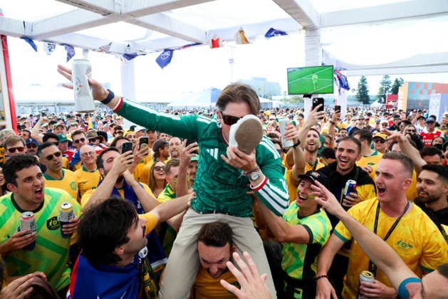June 25, 2026, Santa Clara, California, USA: Santa Clara, USA - June 25 2026: Stadium atmosphere and fans before a FIFA World Cup, WM, Weltmeisterschaft, Fussball group match between Paraguay and Australia at San Francisco Bay Area Stadium Santa Clara USA - ZUMAp121 20260625_zsp_p121_023 Copyright: xChrisxPutnamx