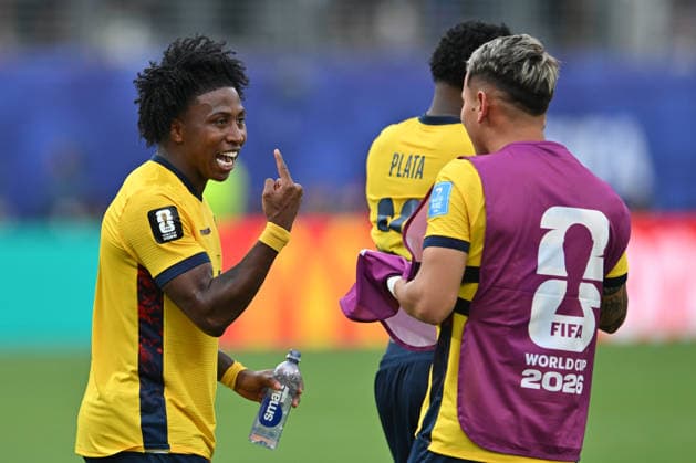 June 25, 2026, East Rutherford, New Jersey, United States of America: East Rutherford, United States of America. 25 Jun, 2026. Ecuador defender ANGELO PRECIADO (17)celebrates after a World Cup 2026 Group E match. Ecuador defeated Germany 2 to 1. Credit: , Jr. Zuma Press World Cup 2026 Group E: Ecuador 2:1 Germany  - ZUMAa301 20260625_aaf_a301_034 Copyright: xBrooksxVonxArxx